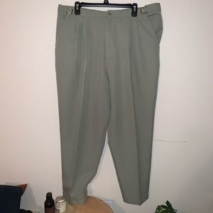 Green slacks!